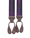 Neptune Purple Silk Suspenders - KK & Jay Supply Co.