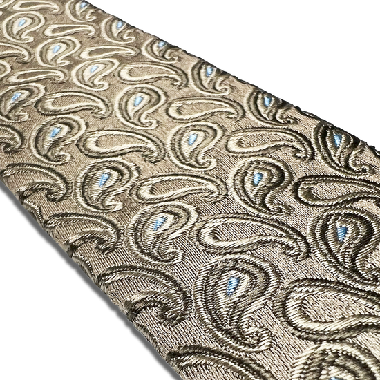 Alcot Khaki Paisley Silk Suspenders - KK & Jay Supply Co.