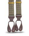 Alcot Khaki Paisley Silk Suspenders - KK & Jay Supply Co.