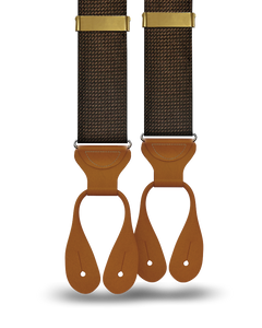 Aldus Brown Silk Suspenders