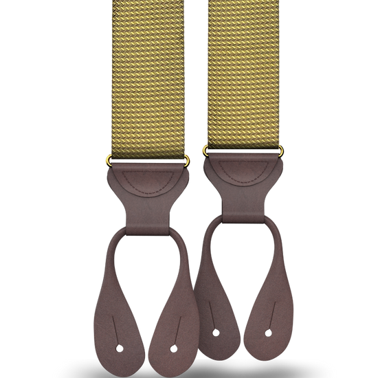 Aldus Gold Silk Suspenders - KK & Jay Supply Co.