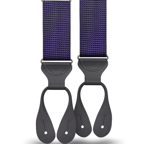 Aldus Purple Silk Suspenders - KK & Jay Supply Co.