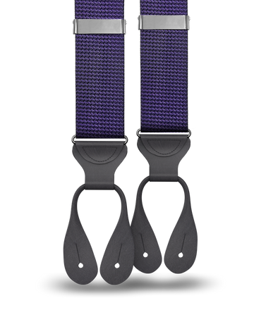Aldus Purple Silk Suspenders - KK & Jay Supply Co.