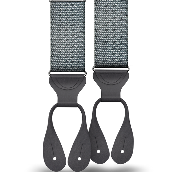 Aldus Grey Silk Suspenders - KK & Jay Supply Co.