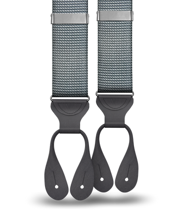 Aldus Grey Silk Suspenders - KK & Jay Supply Co.