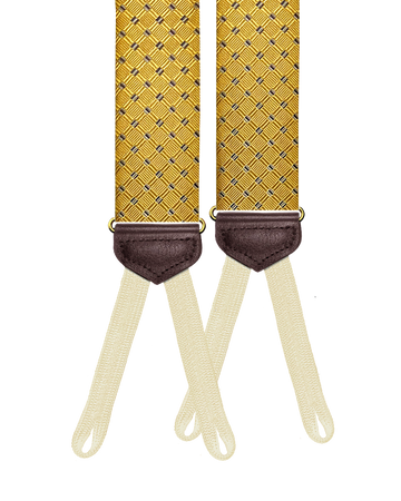 Limited Edition<br>Arlington Silk Suspenders - Gold - KK & Jay Supply Co.