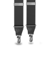 Black Grosgrain Clip-on Suspenders - KK & Jay Supply Co.