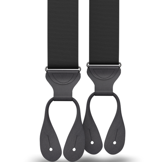 Black Grosgrain Suspenders - KK & Jay Supply Co.