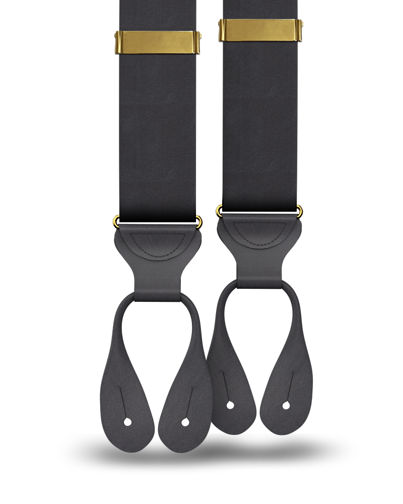 Black Silk Suspenders - KK & Jay Supply Co.