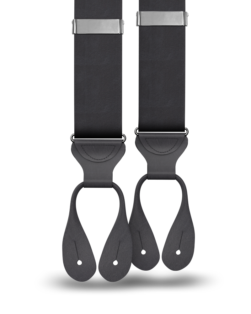 Black Silk Suspenders - KK & Jay Supply Co.