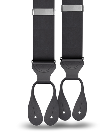 Black Silk Suspenders - KK & Jay Supply Co.