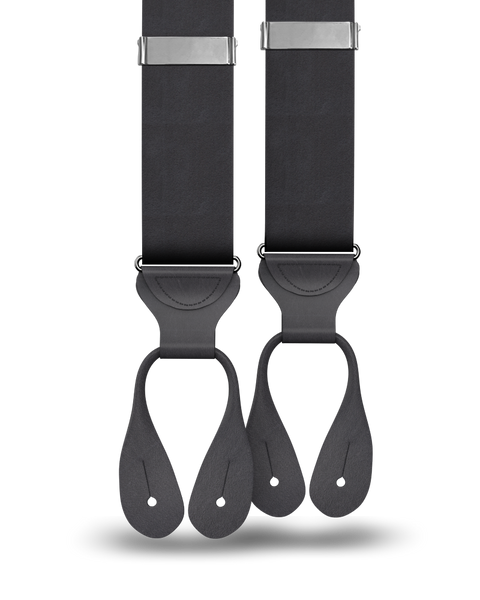 KK & Jay Supply Co. | Black Silk Suspenders
