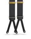 Black Silk Braided Formal End Suspenders - KK & Jay Supply Co.