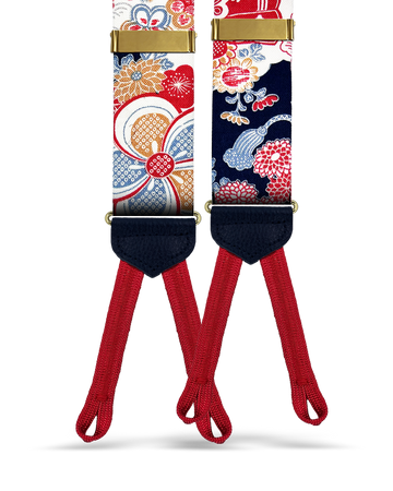 Blossom Japanese Cotton Suspenders