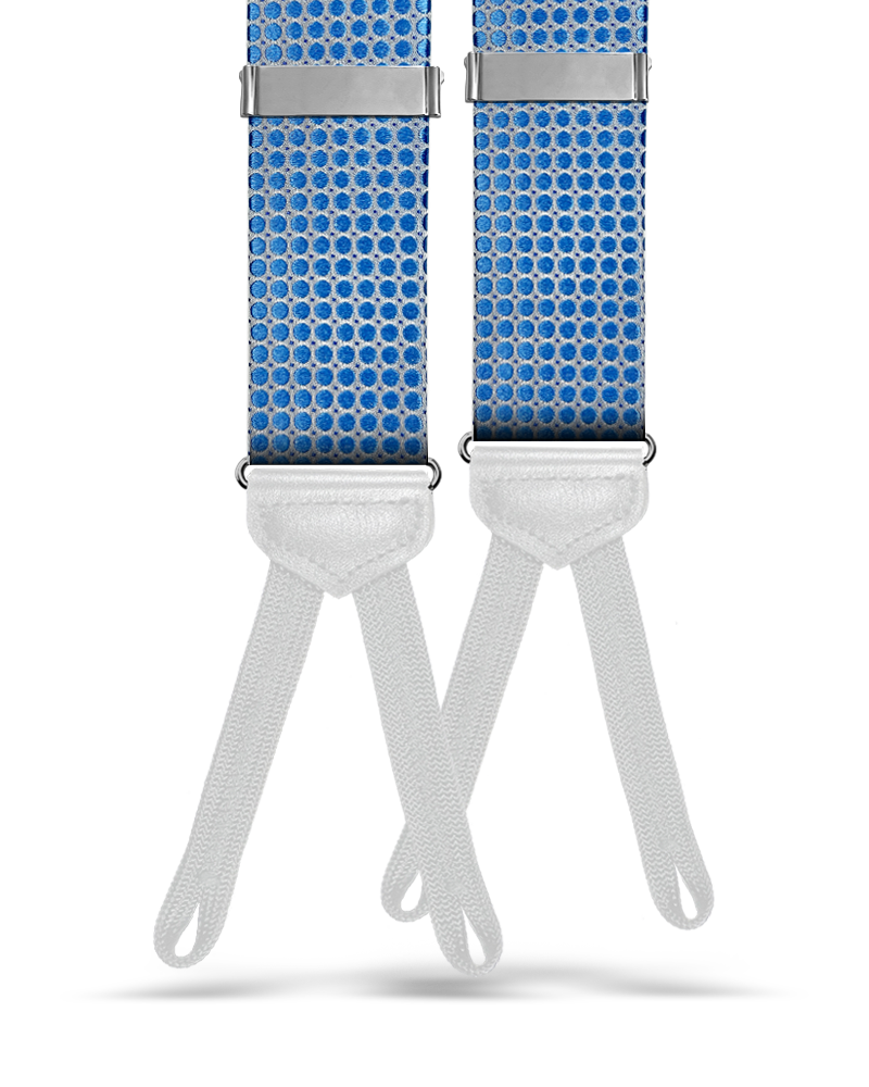 Bolsten Silk Suspenders - Blue - KK & Jay Supply Co.
