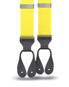 Bright Yellow Grosgrain Suspenders