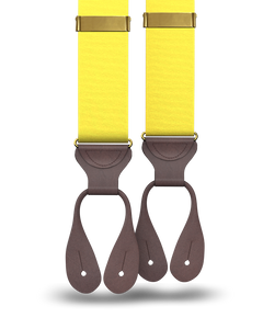 Bright Yellow Grosgrain Suspenders