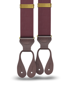 Burgundy Grosgrain Suspenders