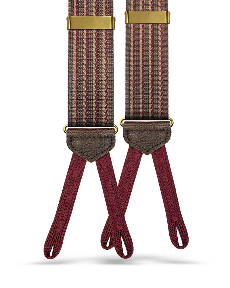 Burhans Vintage Jacquard Suspenders - KK & Jay Supply Co.