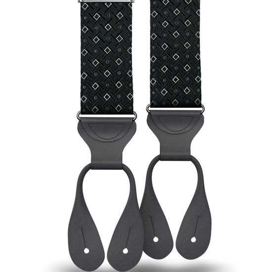 Cadman Black Silk Suspenders - KK & Jay Supply Co.