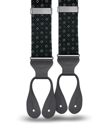 Cadman Black Silk Suspenders - KK & Jay Supply Co.