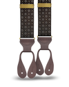 Cadman Brown Silk Suspenders - KK & Jay Supply Co.