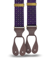 Cadman Purple Silk Suspenders - KK & Jay Supply Co.
