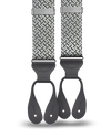 Cadman Silver Silk Suspenders - KK & Jay Supply Co.