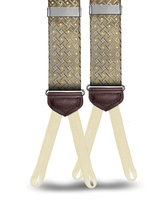 Cadman Tan Silk Suspenders - KK & Jay Supply Co.