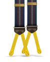 Castle Hill Striped Suspenders - Navy/Red