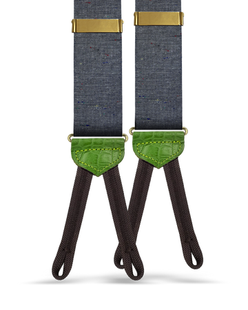 Chisholm Speckled Chambray Suspenders