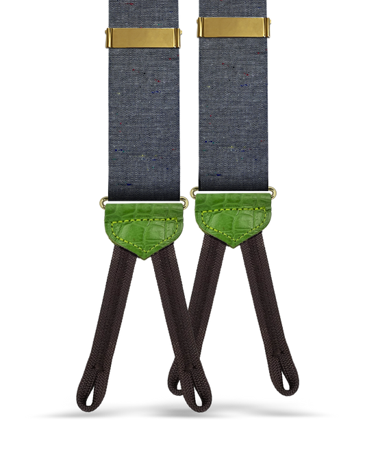 Chisholm Speckled Chambray Suspenders