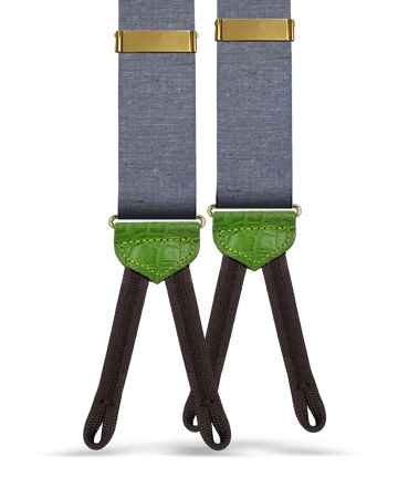 Chisholm Speckled Chambray Suspenders