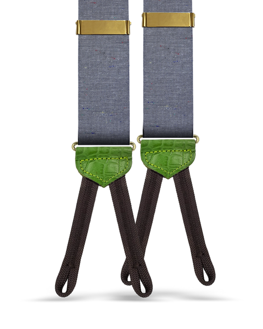 Chisholm Speckled Chambray Suspenders
