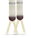 Cliff Silk Suspenders - Ivory - KK & Jay Supply Co.