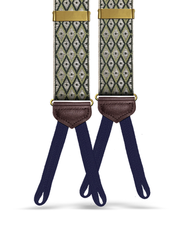 Creston Suspenders - Green - KK & Jay Supply Co.