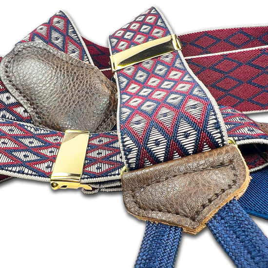 Creston Suspenders - Red - KK & Jay Supply Co.