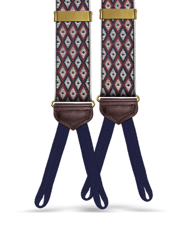 Creston Suspenders - Red - KK & Jay Supply Co.