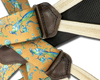 Cristasus Peacock Suspenders - Gold - KK & Jay Supply Co.