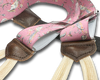 Cristasus Peacock Suspenders - Pink - KK & Jay Supply Co.