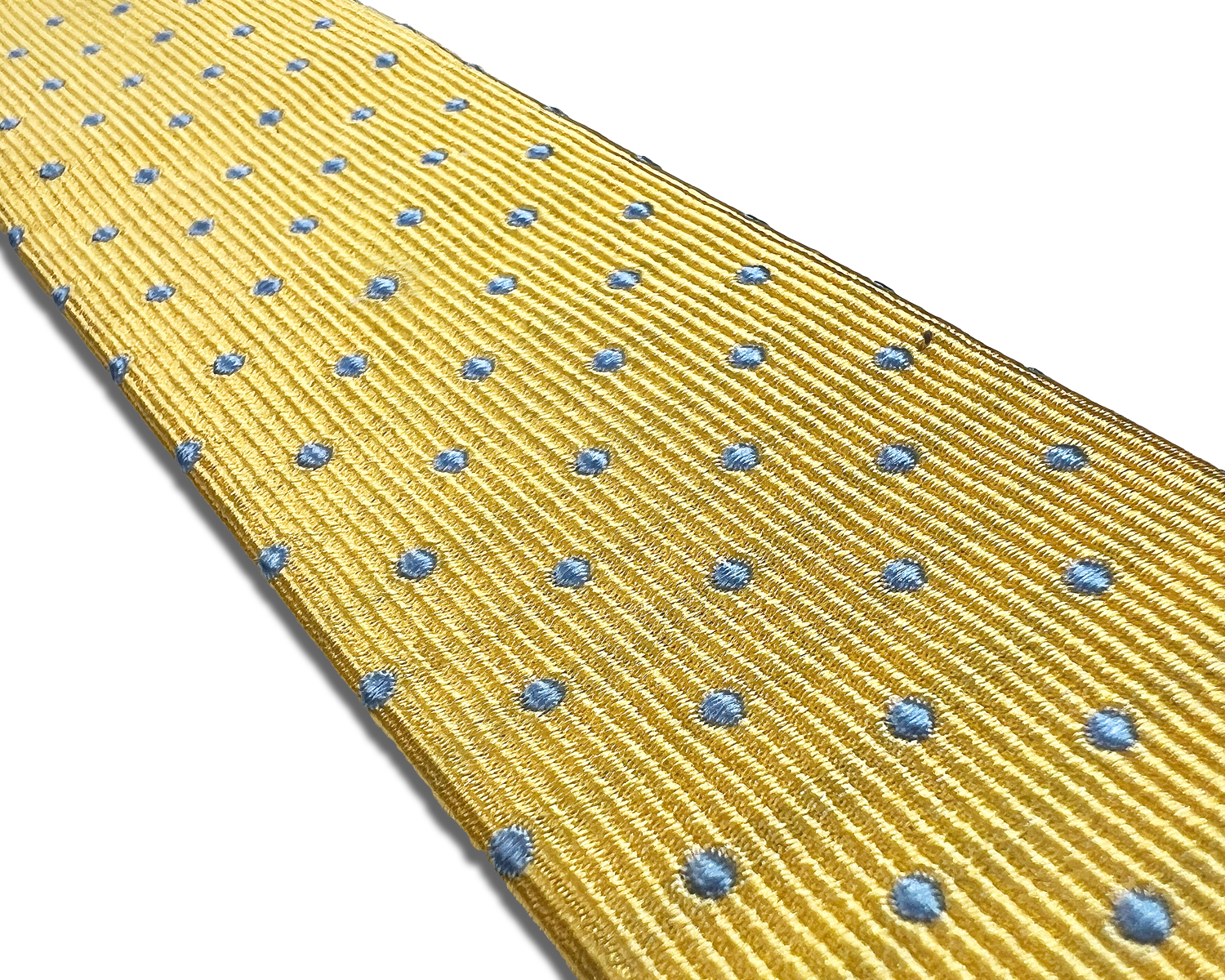 Dalton Polka Dot Silk Suspenders - Yellow - KK & Jay Supply Co.