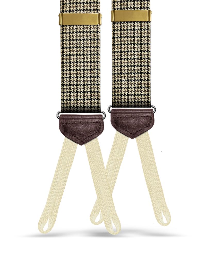 Dartmouth Wool Plaid Suspenders - KK & Jay Supply Co.