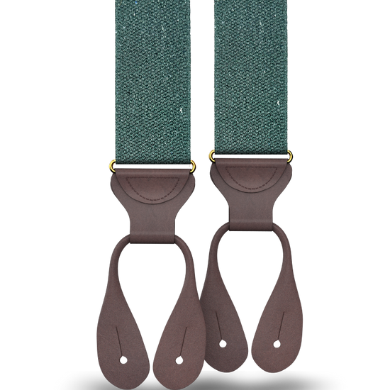Harlem - Forest Recycled Yarn Suspenders - KK & Jay Supply Co.