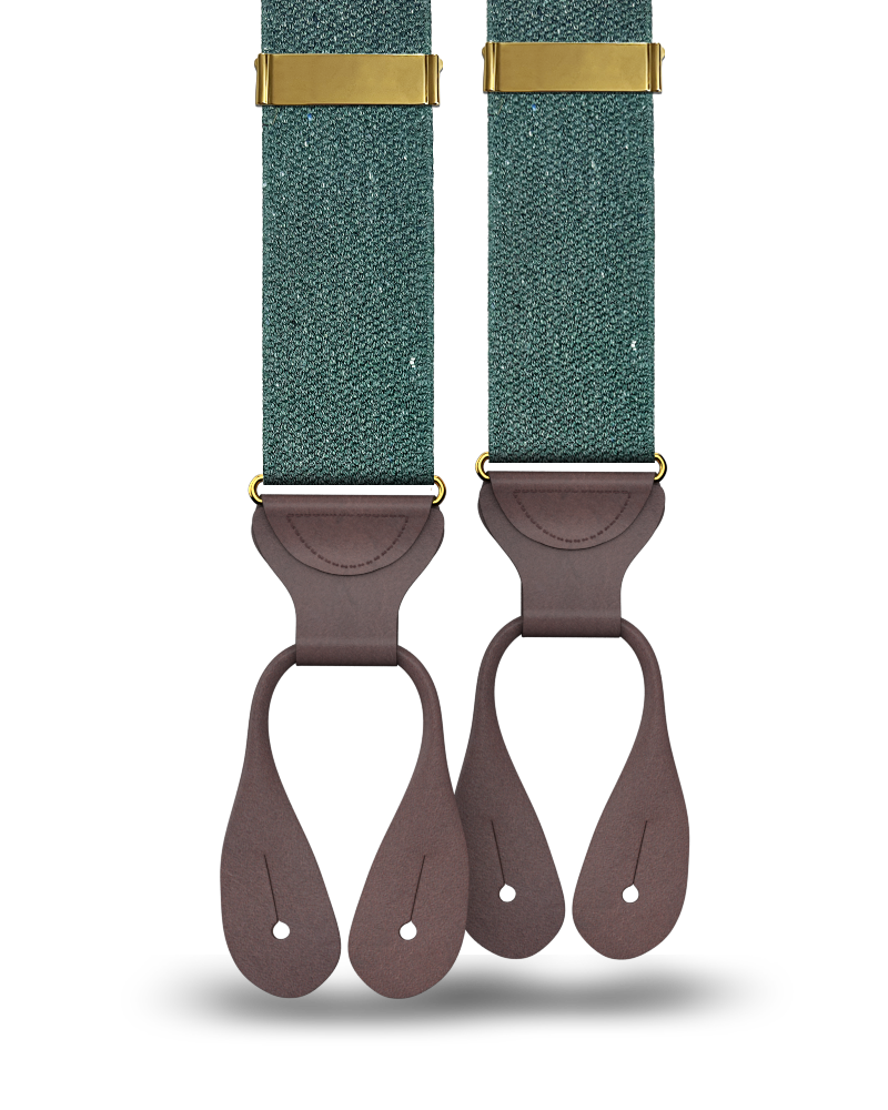 Harlem - Forest Recycled Yarn Suspenders - KK & Jay Supply Co.
