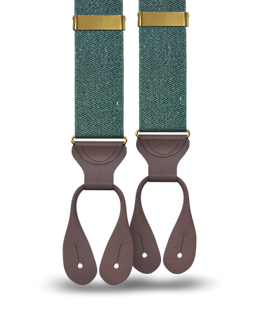 Harlem - Forest Recycled Yarn Suspenders - KK & Jay Supply Co.