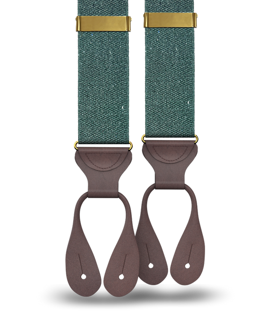 Harlem - Forest Recycled Yarn Suspenders - KK & Jay Supply Co.
