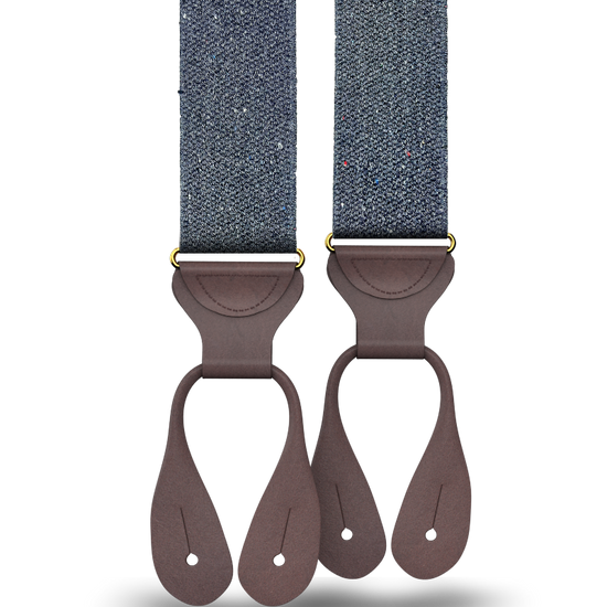 Harlem - Navy Recycled Yarn Suspenders - KK & Jay Supply Co.