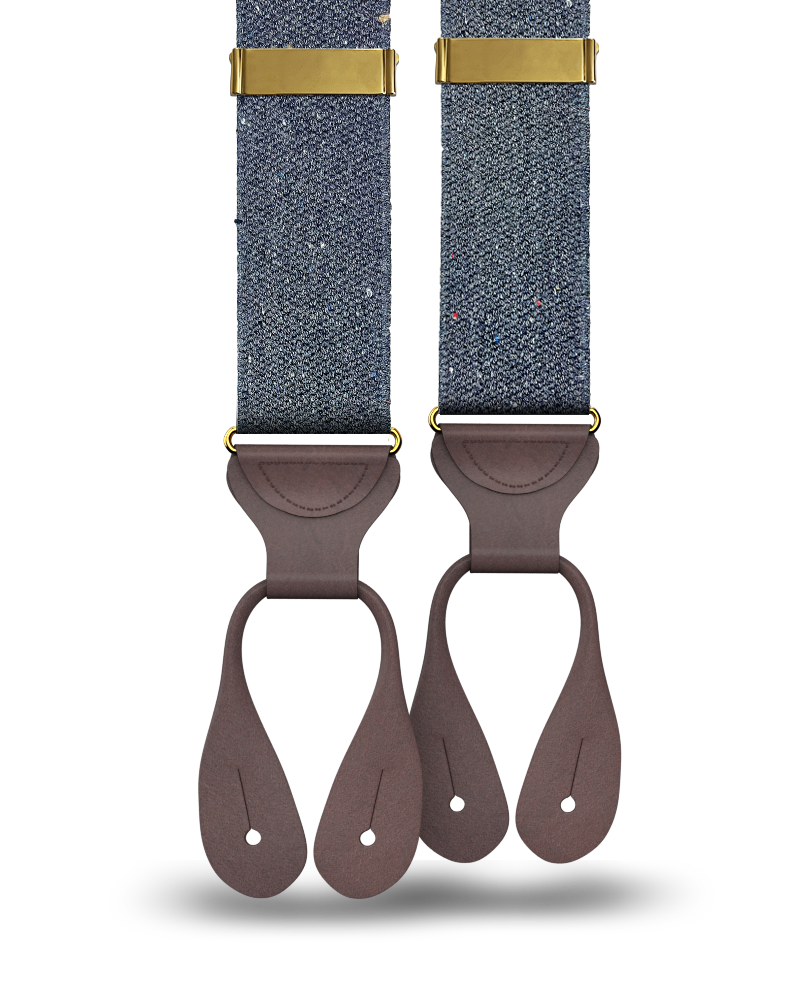Harlem - Navy Recycled Yarn Suspenders - KK & Jay Supply Co.