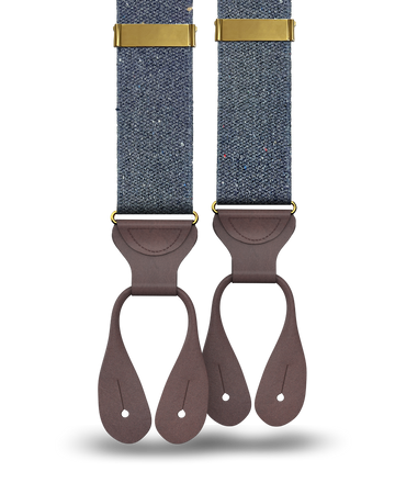 Harlem - Navy Recycled Yarn Suspenders - KK & Jay Supply Co.