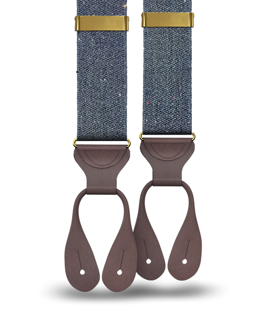 Harlem - Navy Recycled Yarn Suspenders - KK & Jay Supply Co.